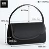 [Lycorisnoir] Lycorisnoir LN-B13 Hergestellt in Japan Formelle Tasche, Schwarz, Asymmetrisches Design, Perfekt für Hochzeiten, Beerdigungen und Abschlussfeiern, Hergestellt von einem