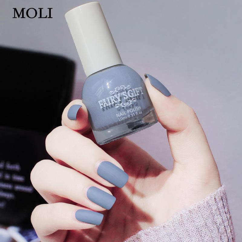 Fog Matte Nail Polish Lasting Non Peelable Scrub Colorless Transparent Bake Free Nail Enamel