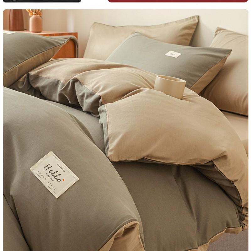 100% Cotton Single Bed Duvet Cover 150x200cm 180x220cm 200x230cm Dorm Student