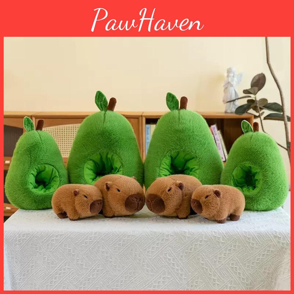 Capybara Avocado Creative Plush Doll Pillow Children Toy For Birthday Gift