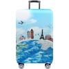 Luggage Case Thin Protective Cover Cartoon Pattern Trolley Travel Leather Box