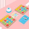 New Geometric Shape Building Block Battle Game Children Puzzle Early Education Shape Building Block Cognitive Fun Wooden Toy