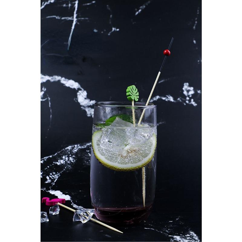 100 Pcs Disposable Bamboo Picks Food Fruit Cocktail Handmade Toothpicks Picnic Party Supplies Decoration.