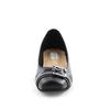 Himiko Square Toe Belt Design Pumps / 643306 Black 240