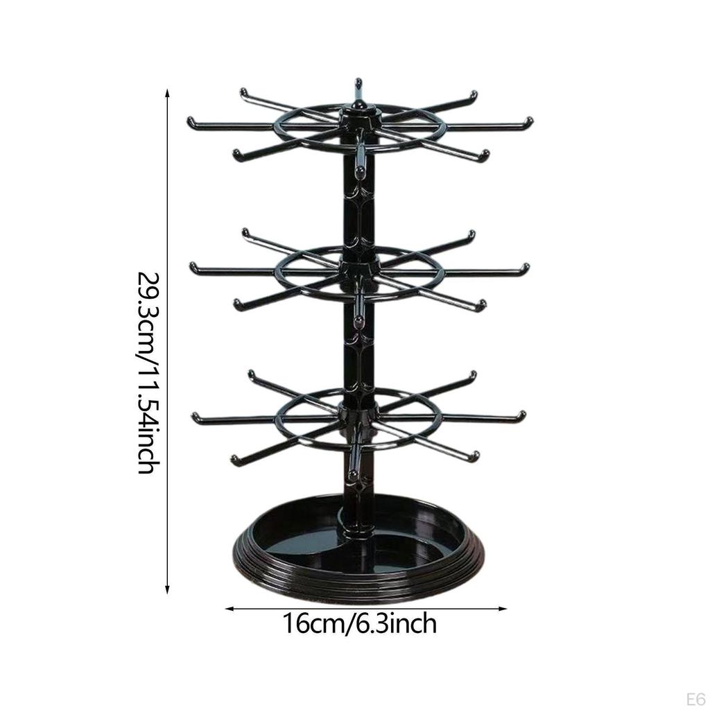 Bracelet Display Stand 3 Layer Rotating Jewelry for Dressing Table Bangle