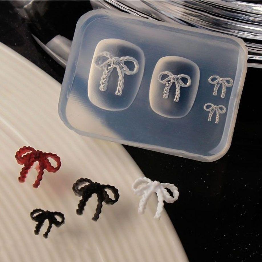 3D Bow Nail Art Silicone Mold for DIY Nail Decoration