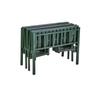 WEZHO Portable Military Green Steel Folding Single Cot