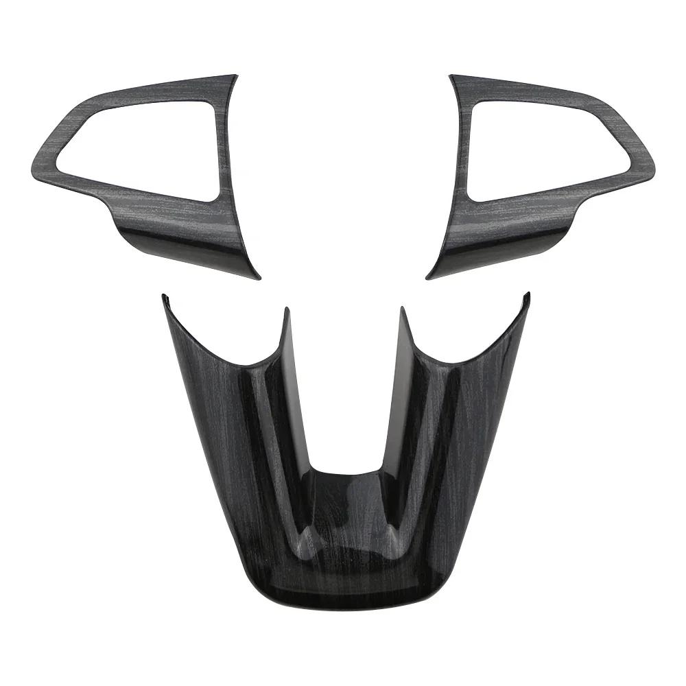 For Ford Focus 3 MK3 2015 2016 2017 2018 Steering Wheel Panel Decoration Sticker Cover Trim Protector Interior Accessories