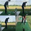 Golf Hizalama Çubuğu Konektörü Golf Vuruş Antrenman Makinesi Dik Açı Parçaları Duruş Kontrolü Antrenman Parçası Vuruş Antrenmanı 360° (1 Makine)