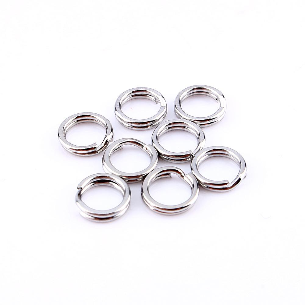 Gorące 200 szt. Wędkarskie Solidne Ze Stali Nierdzewnej Agrafki Kółka Łączniki Przynęt