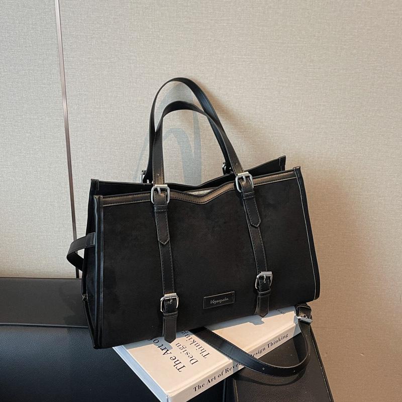 

Женская ретро осенне-зимняя сумка через плечо: Модная, Универсальная, Высококлассная Сумка-кроссбоди и Сумка-тоут для поездок. чёрный