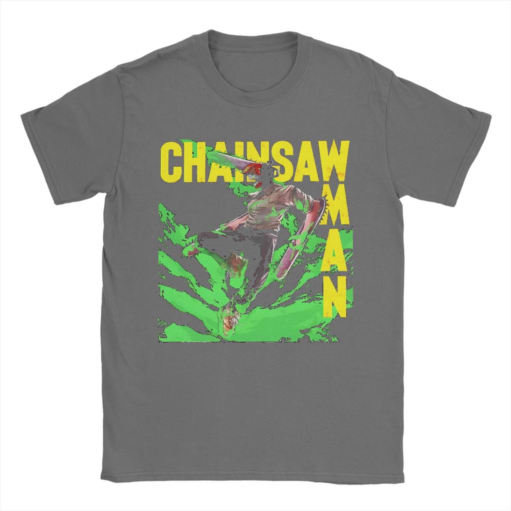Men Women Graphic Printing Chainsaw Man Anime T Shirt Tee Cotton Manga T-shirts Clothing