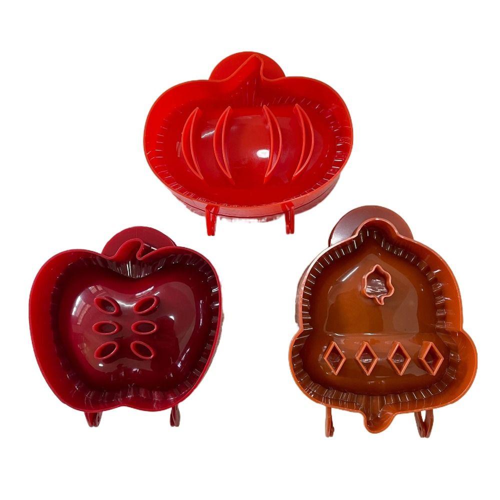 Imprint Clearly Fall Hand Pie Molds Set Pumpkins Hazelnuts Pie Top Cutter Pie Maker  Christmas
