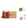 Coach Hadley 25 Multifunktionale Goldmetall-Accessoires Leder Schulter-Crossbody-Tasche Mittel Damen Taschen Braun Gelb CBH01-IMTN2