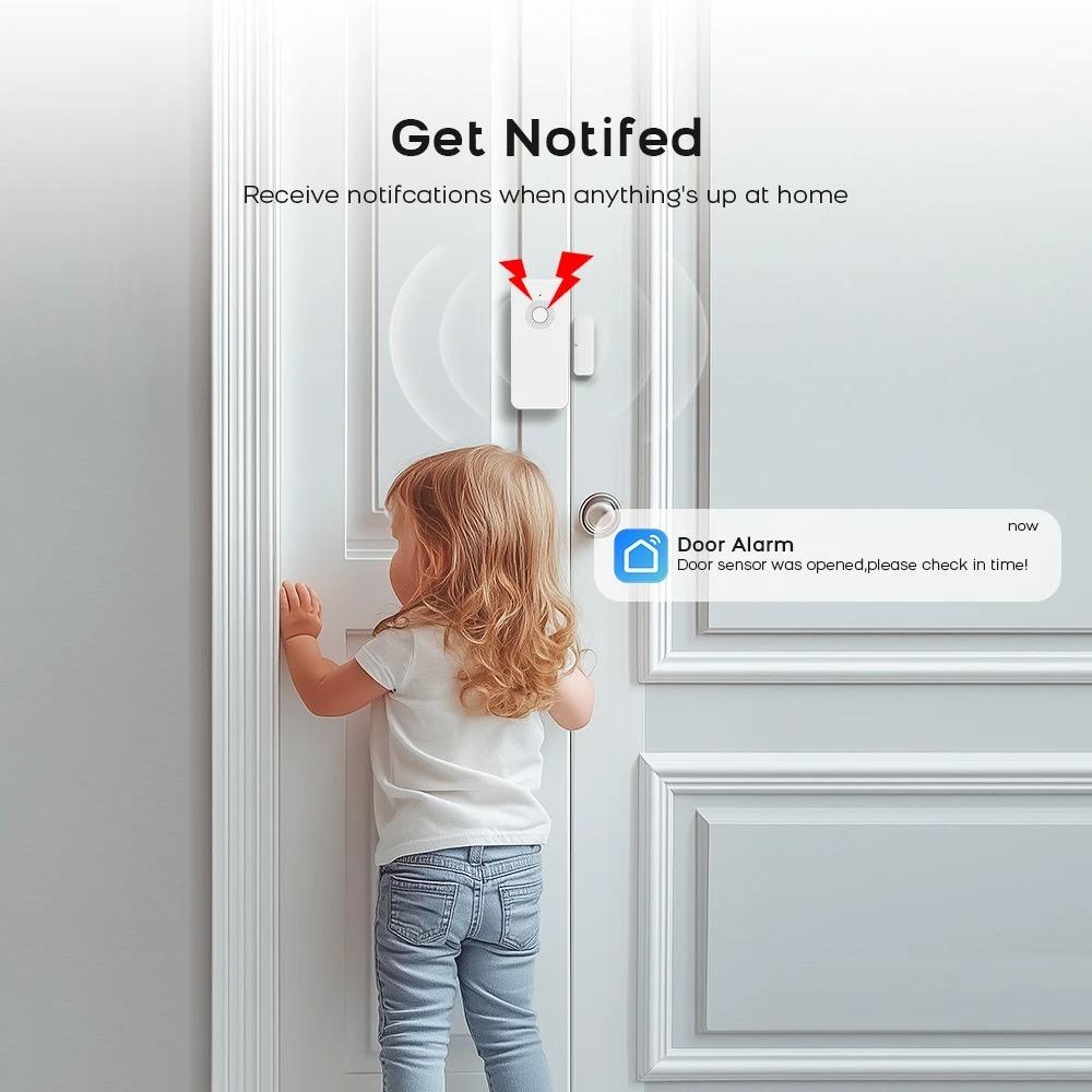 Open Closed Detection Zigbee Door Window Detector Smart Home Security Alarm System Door