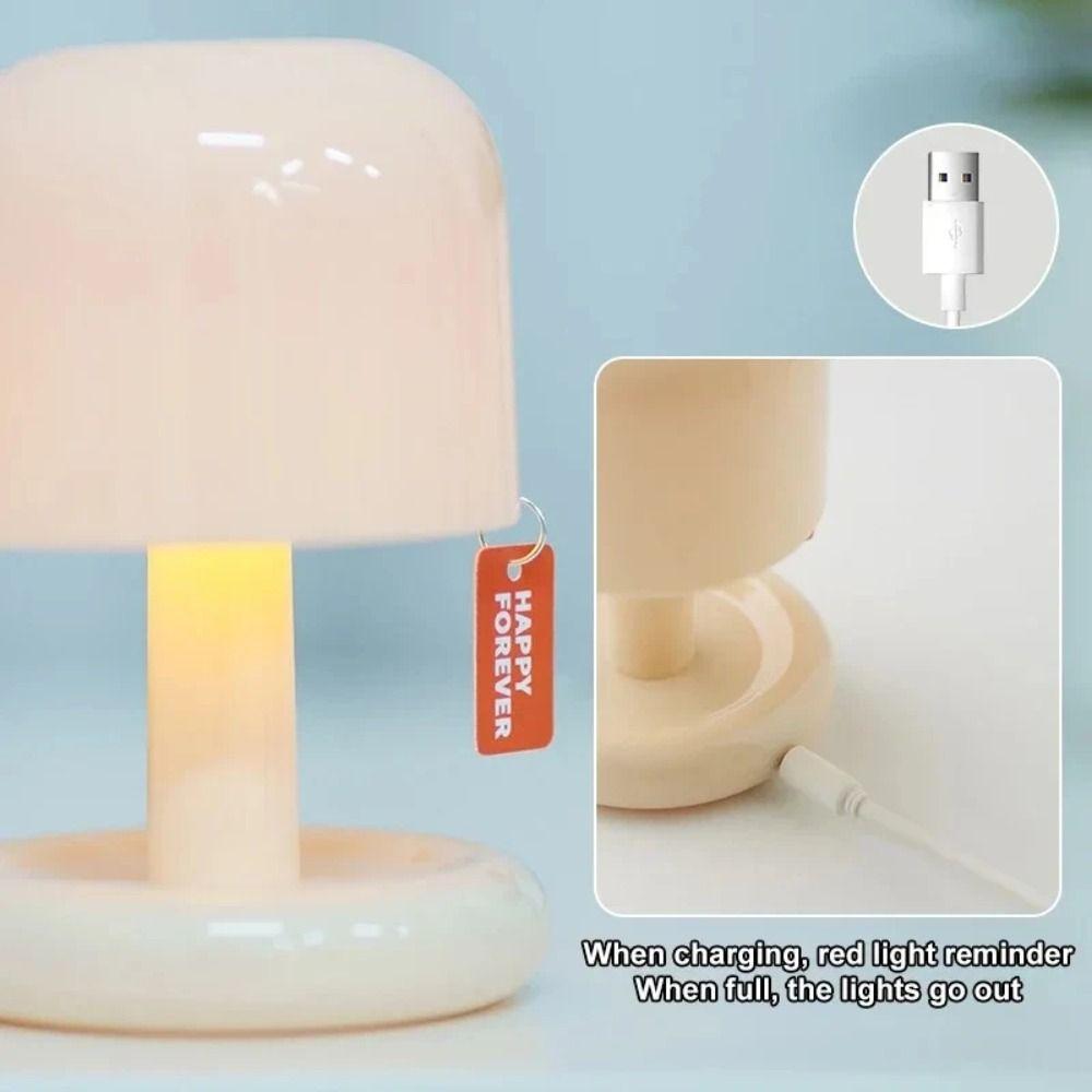 Mini Sunset Night Light LED Small Table Lamp Desktop Night Mushroom Table Lamp  Living Room Decor