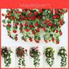 Lush 75cm Artificial Begonia Hydrangea Flower Vine Plant For Elegant Home Decor