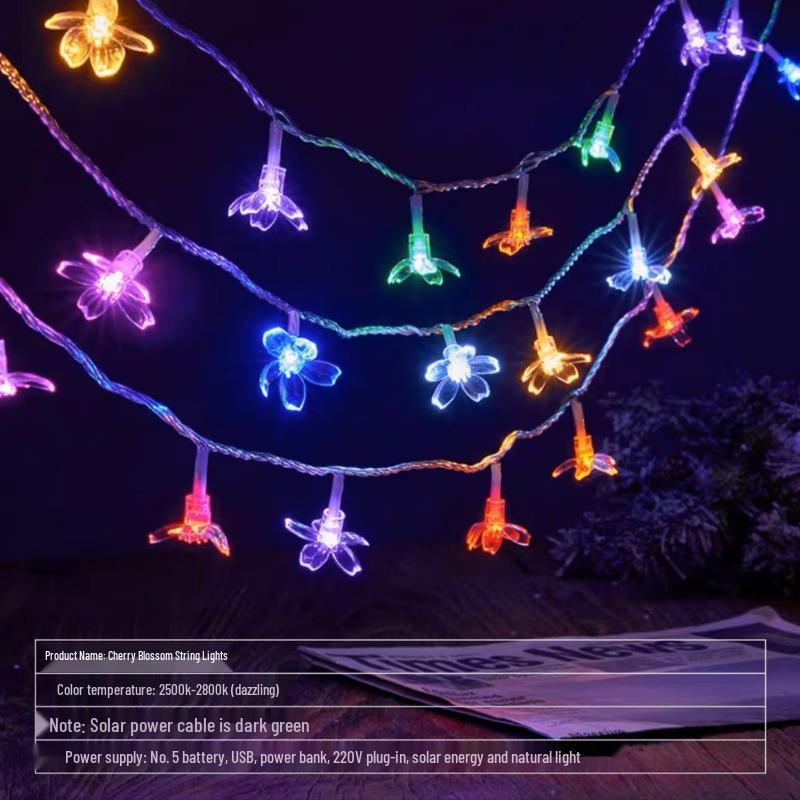 Solar LED Twinkling Star String Lights for Outdoor Camping, Tent, and Scene Arrangement Atmosphere.