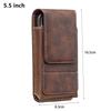 1 Stück Neue PU-Leder Handy-Hüfttasche Outdoor-Camping Universelle Hüfttasche Handyhülle 5-7 Zoll Handy-Gürtelclip für Smartphone