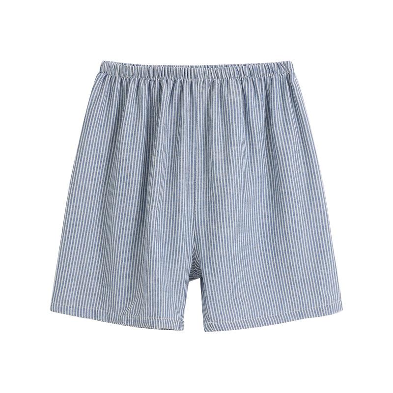 Muji-Style All-Cotton Double Gauze Pajama Shorts for Women & Men