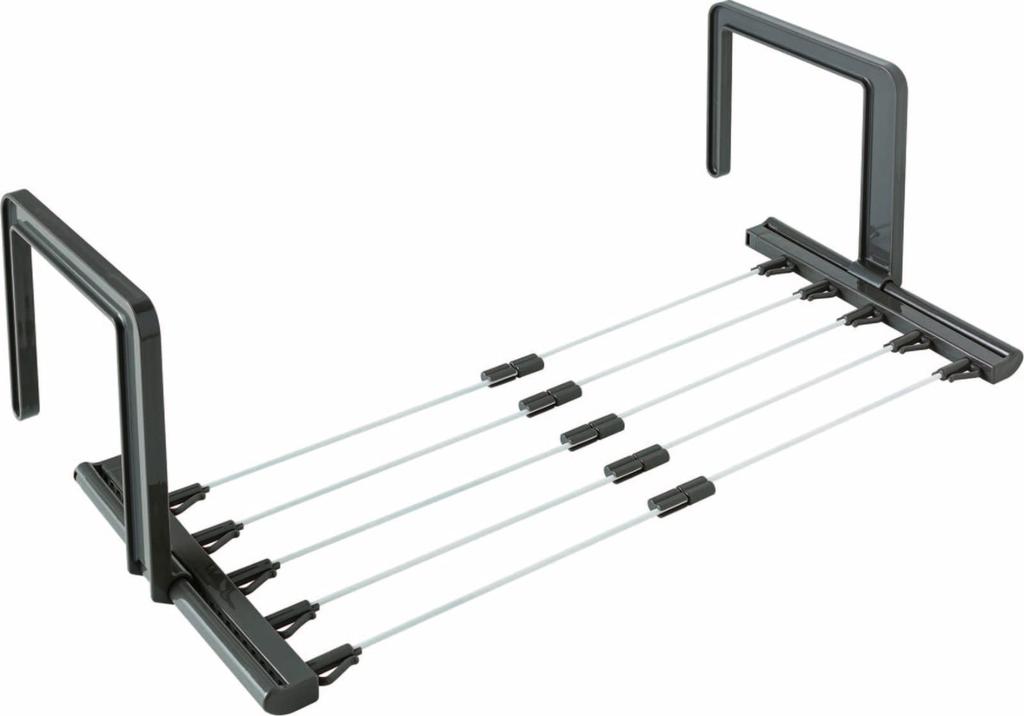 Ohe Laundry Drying Hanger wide x long x 21cm high Stretchable Brown Towel Hanger Holds 5 Bath Towels Size Approx. 30.5~46.5cm 46~70.5cm