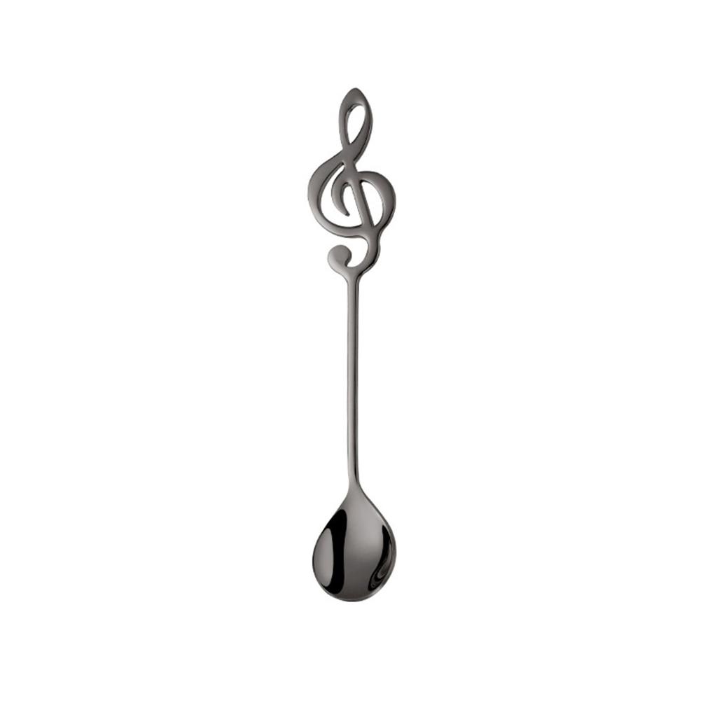 304 Stainless Coffee Stirring Spoon Musical Note Spoon Mug Teaspoons Music Bar Ice Cream Creative Gift Kitchen Tableware