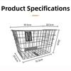 Metal Bicycle Rear Basket Easy To Install Backpack Storage  Children's Folding Bike Accessories