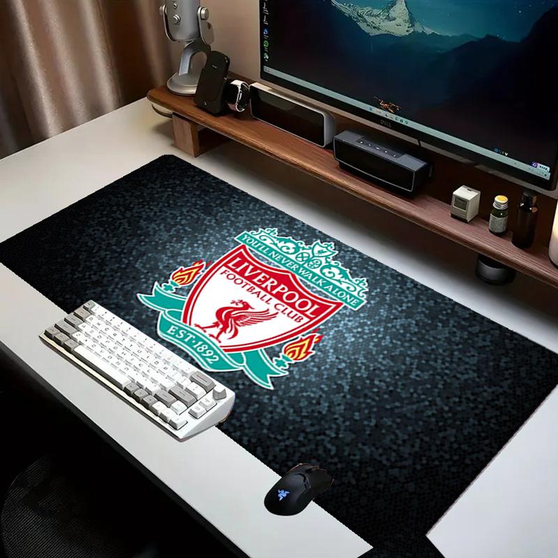 Football Liverpool Crest Mouse pad Office Desk Mat, Gaming Mouse Pad Mousepad, keyboard pad,Heavy-Duty Non-Slip Rubber Backing, Gift
