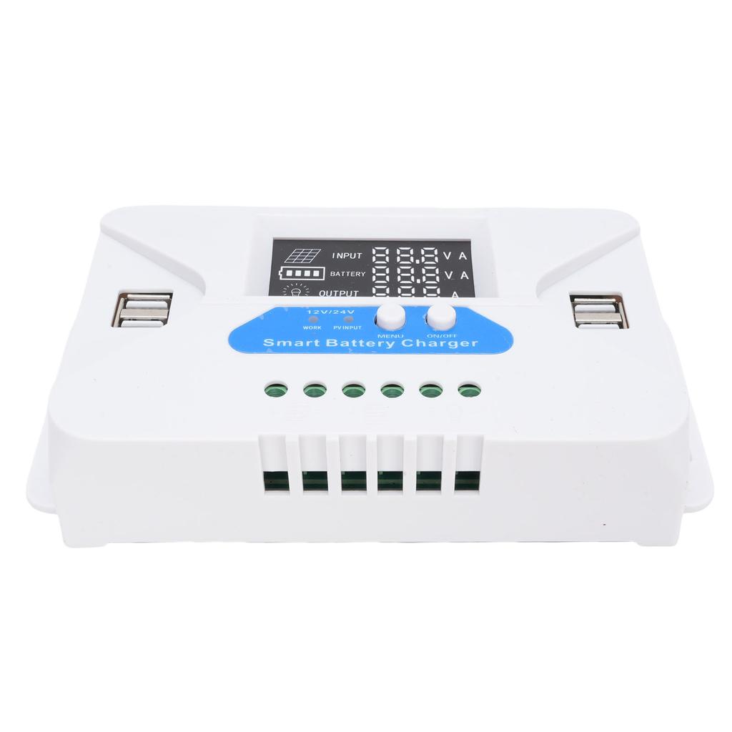 10A Solar Charge Controller Automatic Adaptation USB Solar Panel Battery Regulator for Phones Tablets MP3 Players