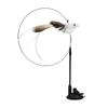 Simulation Bird Cat Toys Funny Interactive Peacock with Bell Cat Stick Toy for Kitten Playing Teaser Wand Toys Pet Cats Supplies