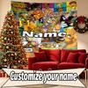 Custom Name Personalized Scooby Print Tapestry, Wall Art Decor, Bedroom, Dorm, Apartment, LivingRoom, Party Backdrop, Gift for Birthday