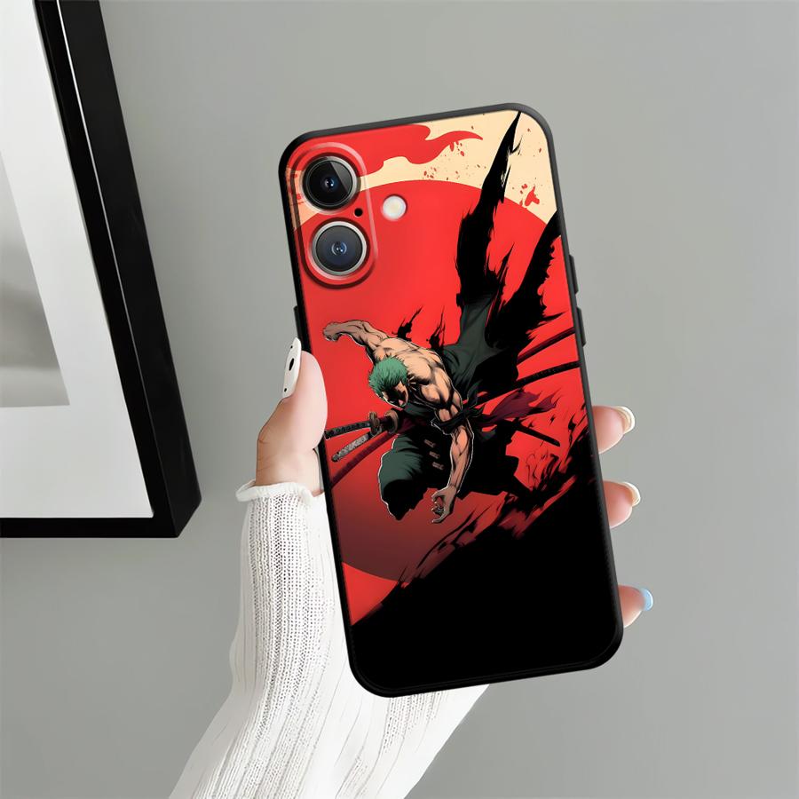 Luffy Zoro Cartoon Hülle für iPhone 12 SE 17Air 7 8 13 Mini X XS XR 15 Plus 17 16 Pro Max 11 14 Funda Handyhülle