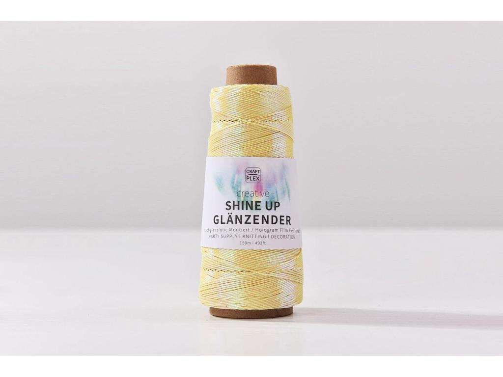 1mm Colorful Gold & Silver Core-Spun Yarn - 150m Hologram Thread for DIY Crochet Bags