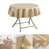 150/180/200cm Round Satin Tablecloth Bright Silk Tablecloth For Baby Shower Wedding Birthday Party Banquet Christmas Table Decor