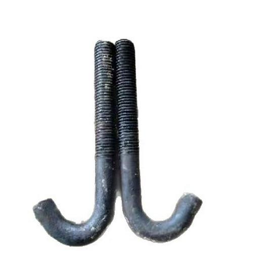 M12-M18 Hook Bolt with Flat Washer & Rubber Bowl for Vibrating Screen Sieve Applications