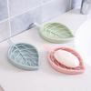 Soap Box Double Drain Soap Holder Leaf Shape Drainage Holder Tray Soap Storage Plate 6 Pcs Soap