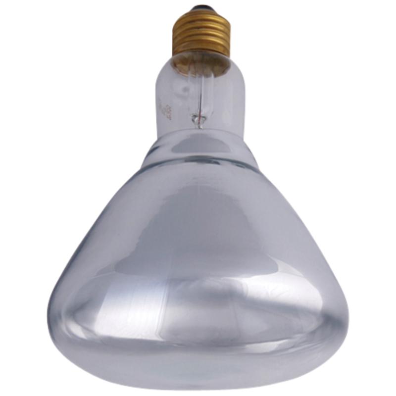 Strahler Lampe Heizstrahler für Infrarot Weiß 250 W Hartglas 70610