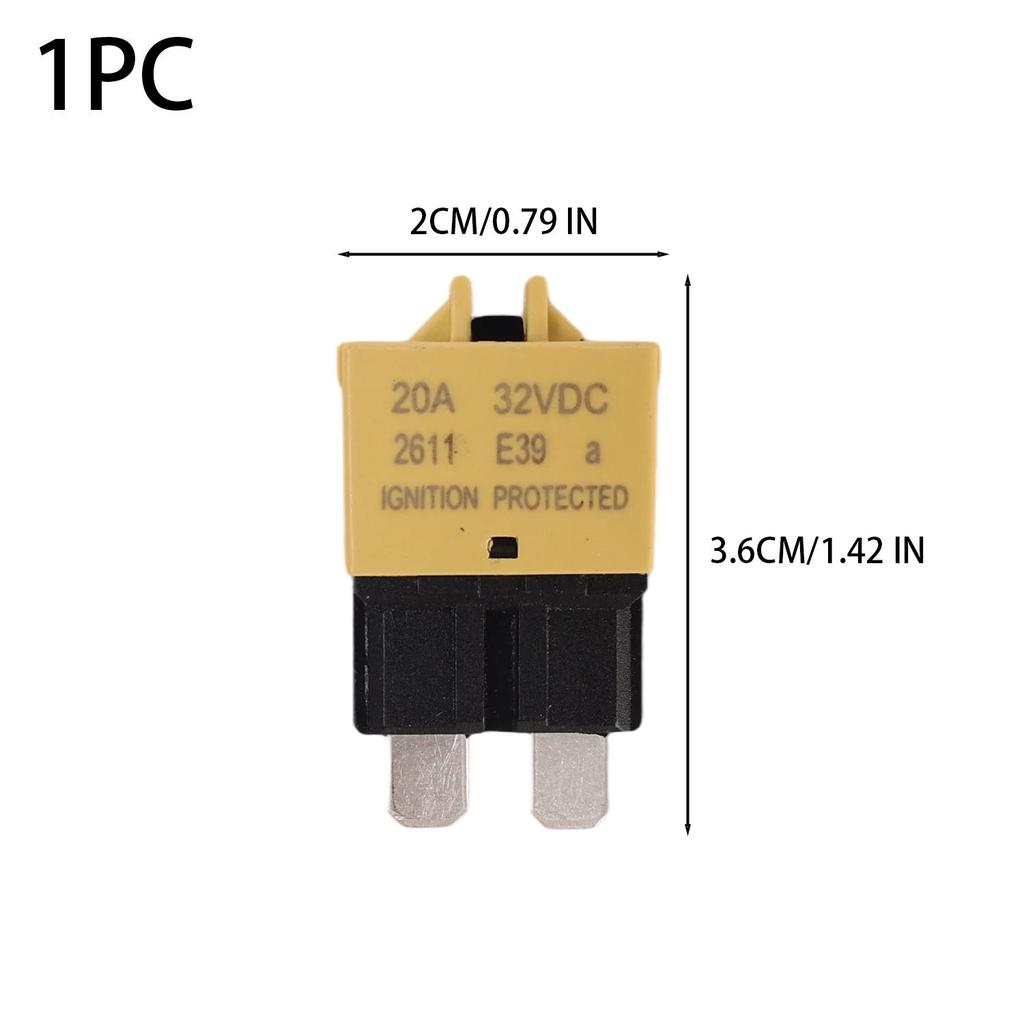 Car Blade Resettable Fuses 5A 7.5A 10A 15A 20A Automotive Fuses Circuit Breaker for E39 Fuse Car Plug-in Overcurrent Protector