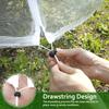 1/2Pcs Fruit Tree Insect Net 10x10 Ft Greenhouse Vegetable Plant Net Large Garden Mesh Cover with Zipper and Drawstring Durable