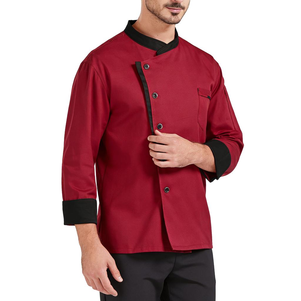 Unisex Cardigan -Button Long-Sleeved Chef Uniform
