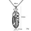 Feather Necklace, Couple Pendant, Tide Titanium Steel Versatile Accessories Retro