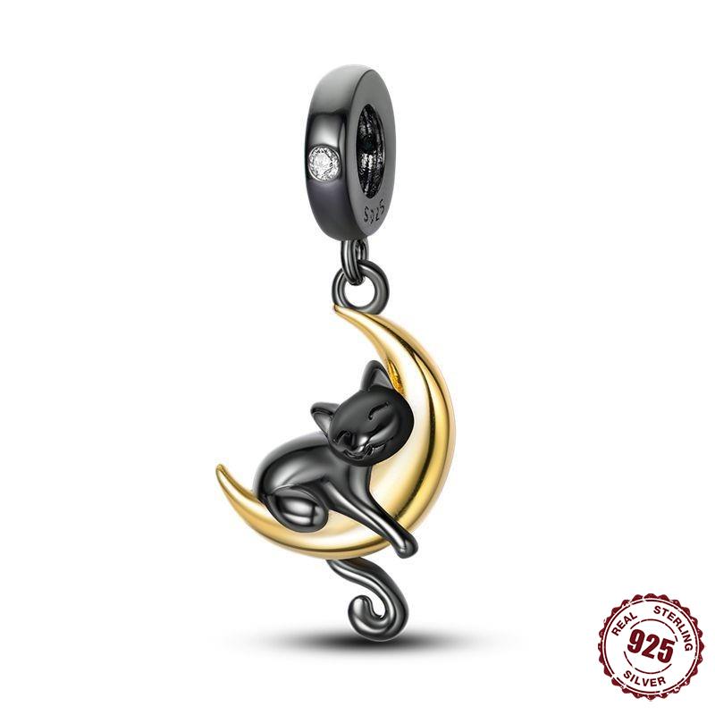 Stil Kupfer Schwarz Serie Charms Weihnachtsgeschenke Perlen Passen Feine Original Armbänder Charms Feiner Mädchenschmuck