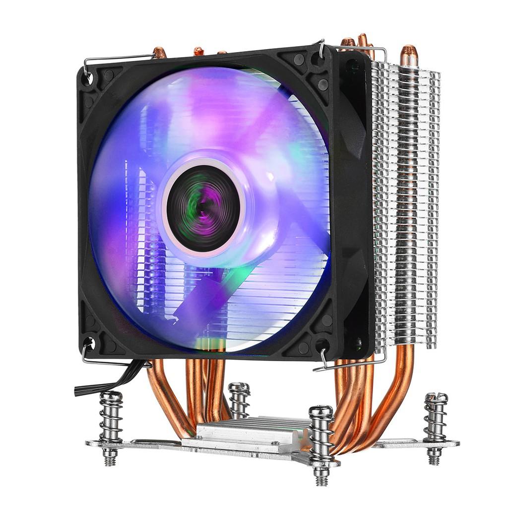 2200RPM 22dBA 4 Copper Heatpipe CPU Cooler for Aurora Light Cooling Fan with RGB for Intel LGA 2011 CPU Cooler Heatsink Radiator New