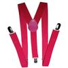 Unisex Y Back Suspenders 3 Clips Adjustable Elastic Braces