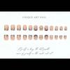 24Pcs 3D Embossed Carved Press‑on Nails European French Leopard Print Y2K Fake Nails Cool Girl Artificial Nail Tips for Party Wear