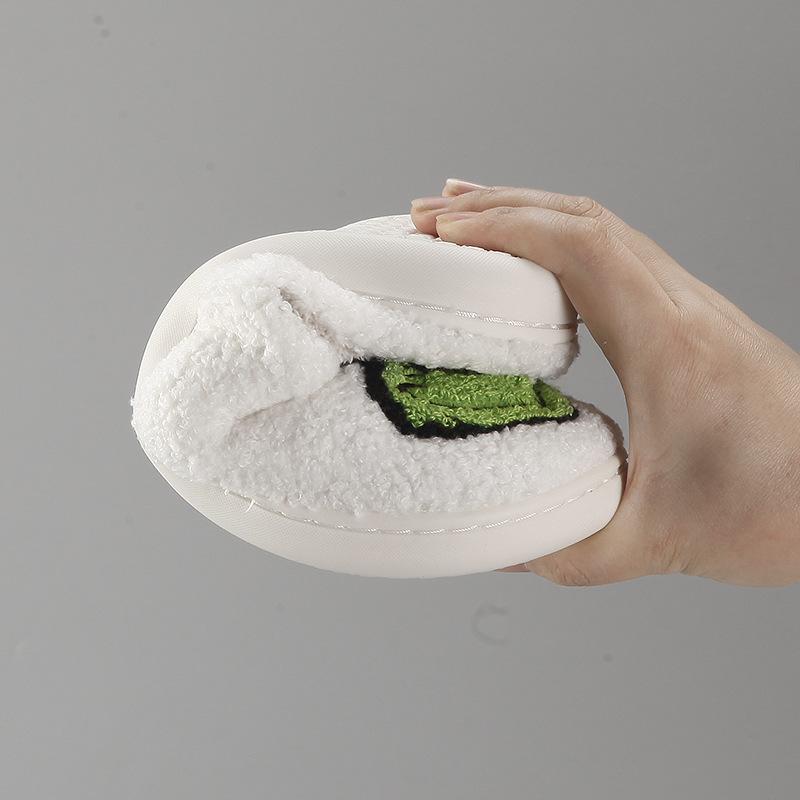 Neues Zuhause Weihnachten Grinch warme Winter Baumwollpantoffeln Paar Männer und Frauen dicksohlige weichsohlige Schuhe dick rutschfest niedlich