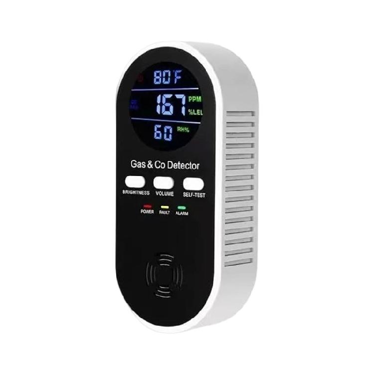 Home Gas Detectors and Carbon Monoxide Leak Monitor Alarm with Display, Sound Alerts, Selves-Test for Indoor Monitoring