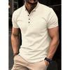 Polo estiva ad asciugatura rapida con risvolto e tasca con bottone, per uomo, sportiva, fitness e casual, vestibilità slim, da lavoro quotidiano
