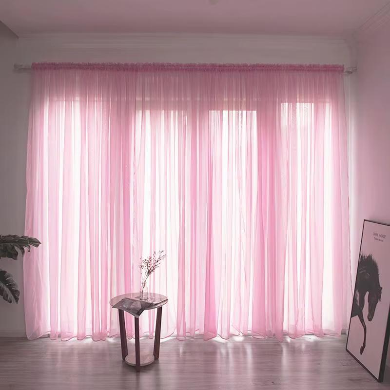 1 Pc White Tulle Modern Sheer Curtains Window Curtains for Living Room Bedroom Dining Decor Semi Blackout Rideaux Voilage