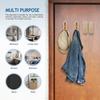 Golden Foldable Wall Hooks - Metal Space-Saving Door/Wall Mounted Hooks for Bathroom, Kitchen, Bedroom - Easy Installation for Towels, Coats, Bags